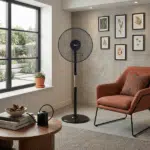 Ventilator cu picior,  putere 48W, 3 trepte viteză, diametru 43 cm, negru ZILAN / ZLN4642 - imagine 7