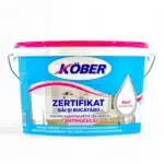 Vopsea lavabila ZERTIFIKAT pentru baie si bucatarie, 4L, KOBER / V4110B-P4L