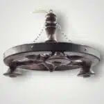 Lustra din lemn cu 3 becuri, diametru 50cm, maro Z-TOOLS / EXT9070