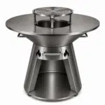 Grătar con cu plită rotundă din inox, 850 mm, înălțime 950 mm / EXT9066